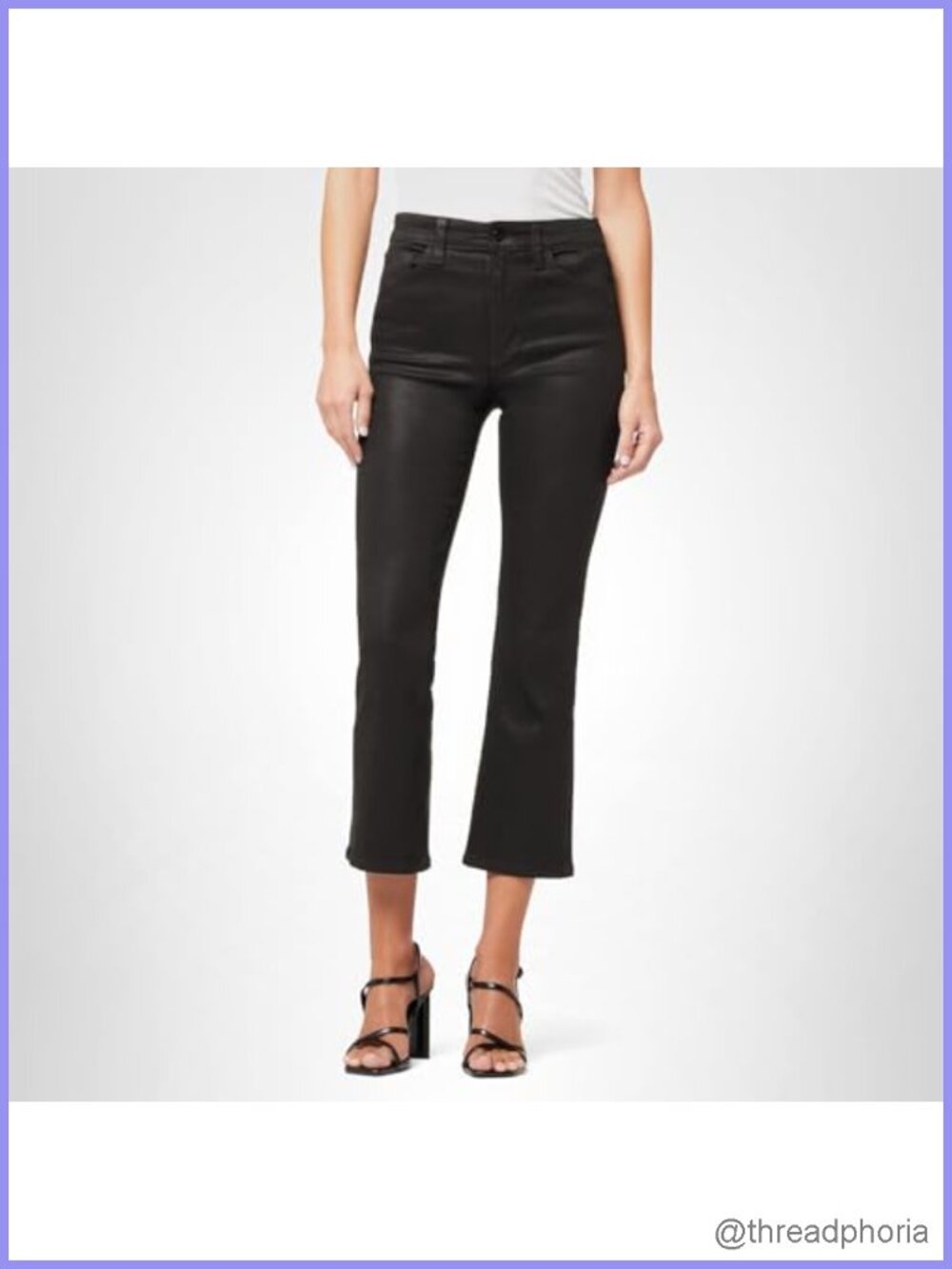 Women's High Rise Bootcut Stretch Jeans Vintage Fabric 5-Pocket with Button